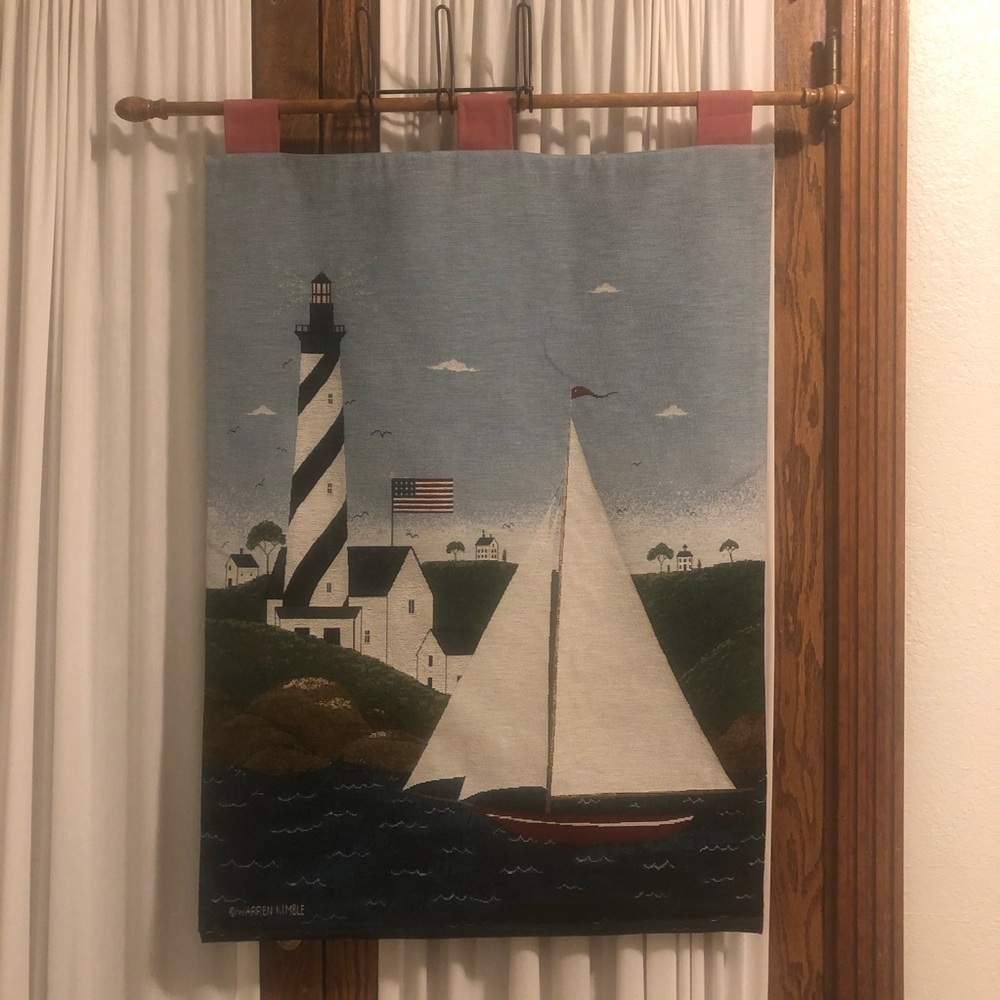 Warren Kimble “Coastal Breeze” Fabric Wall Hanging